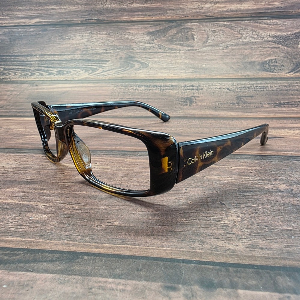 Calvin Klein R579S 206 Tortoise Shell Rectangle Eyeglasses Frames 135mm